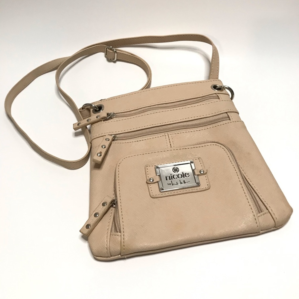 Nicole by Nicole Miller Tan Crossbody Bag